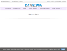Tablet Screenshot of maqstock.pl